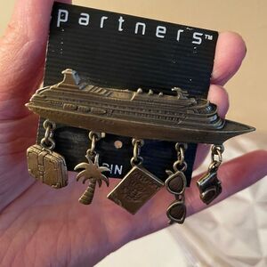 Partners Vintage Cruise Line Pin